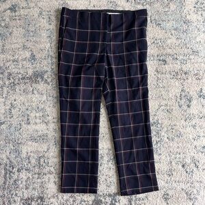 Ann Taylor Navy Windowpane Pants